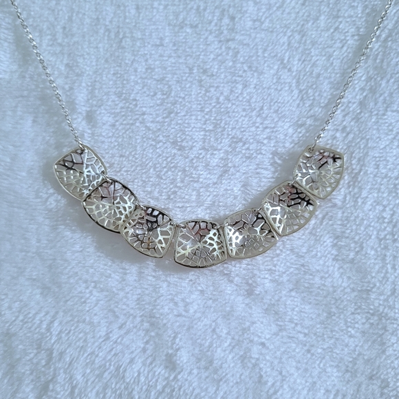 Argento Vivo Square⏹️ Plate🍽 Necklace - Picture 10 of 15